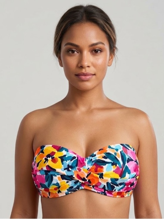 Anne Cole Other - NWT Anne Cole Floral Twist Front Bikini Top Women's Size L Swim